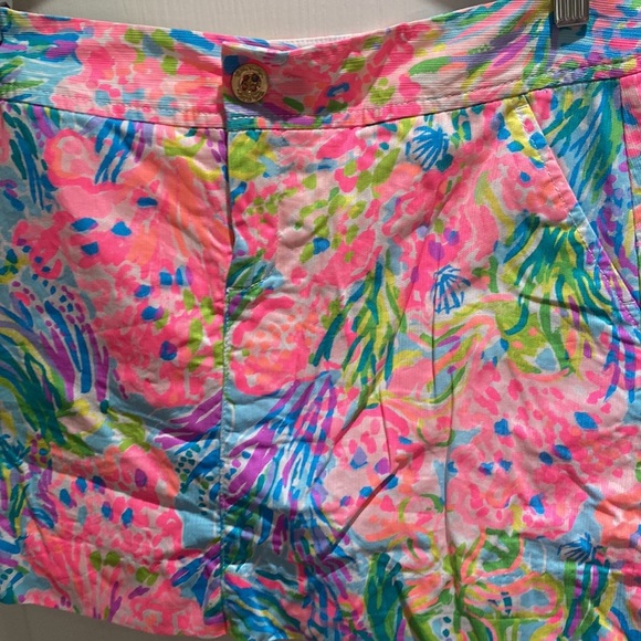 Lilly Pulitzer Nicki Skort in Multi Fan Sea Pants - Picture 3 of 8